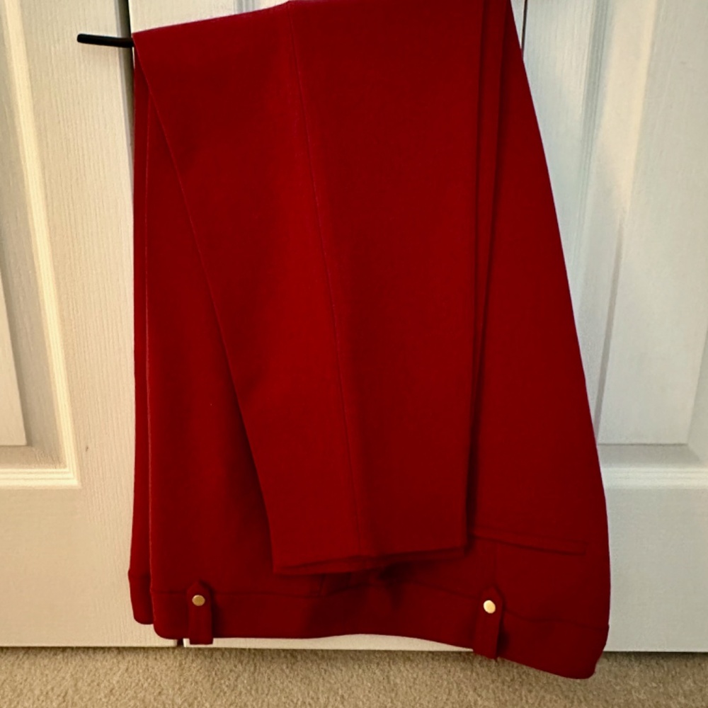 Loft Curvy Red Dress Pants in Size 16